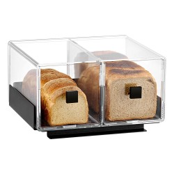 Συρταριέρα ψωμιού 2 θέσεων Norma μαύρο μέταλλο στοιβαζόμενη διαστάσεων 35x30x20cm Συρταριέρα ψωμιού 2 θέσεων Norma μαύρο μέταλλο στοιβαζόμενη διαστάσεων 35x30x20cm