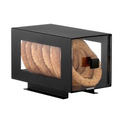 Συρταριέρα Atrax μίας θέσης για είδη αρτοποιίας με μαύρο μέταλλο στοιβαζόμενη διαστάσεων 17x30x20cm Συρταριέρα Atrax μίας θέσης για είδη αρτοποιίας με μαύρο μέταλλο στοιβαζόμενη διαστάσεων 17x30x20cm