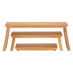 Step μπουφέ Vario πτυσσόμενο set 3 τεμάχια φυσική οξιά διαστάσεων 22x48x20cm Step μπουφέ Vario πτυσσόμενο set 3 τεμάχια φυσική οξιά διαστάσεων 22x48x20cm