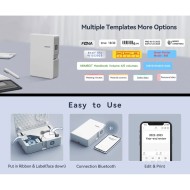 Smart θερμικός εκτυπωτής ετικετών B18, 203dpi, Bluetooth σε χρώμα λευκό NIIMBOT Smart θερμικός εκτυπωτής ετικετών B18, 203dpi, Bluetooth σε χρώμα λευκό NIIMBOT