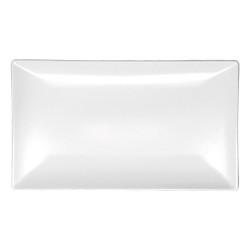 Πιατέλα παραλληλόγραμμη διαστάσεων 30x20cm σε χρώμα άσπρο - ματ