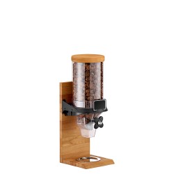 Διανεμητής δημητριακών Vario χωρητικότητας 4lt με βάση μασίφ ξύλο διαστάσεων 18x25x40cm