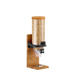 Διανεμητής δημητριακών Vario χωρητικότητας 6lt με βάση μασίφ ξύλο διαστάσεων 18x25x50cm
