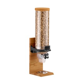 Διανεμητής δημητριακών Vario χωρητικότητας 8lt με βάση μασίφ ξύλο διαστάσεων 18x25x60cm