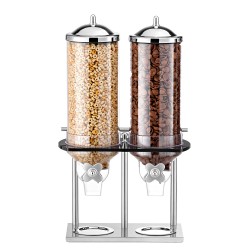 Διανεμητής δημητριακών Classix Twin χωρητικότητας 2 x 6lt ανοξείδωτο διαστάσεων 36x25x50cm