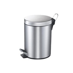 Κάδος πεντάλ Inox ματ 21x28hcm χωρητικότητας 5lt με εσωτερικό πλαστικό κάδο Κάδος πεντάλ Inox ματ 21x28hcm χωρητικότητας 5lt με εσωτερικό πλαστικό κάδο