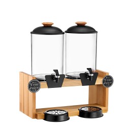 Διανεμητής χυμών Vario Twin χωρητικότητας 2 x 5lt σε χρώμα φυσική οξιά διαστάσεων 26x48x50cm