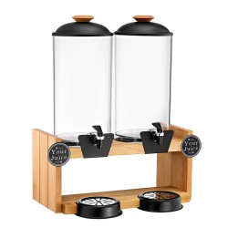 Διανεμητής χυμών Vario Twin χωρητικότητας 2 x 7lt σε χρώμα φυσική οξιά διαστάσεων 26x48x60cm