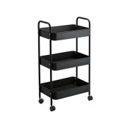 Τρόλευ 3 θέσεων διαστάσεων 85x35x45cm "Pro" σε χρώμα μαύρο 