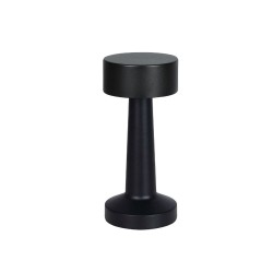 Επιτραπέζιο φωτιστικό μεταλλικό διαστάσεων 9x9x21cm σε χρώμα μαύρο