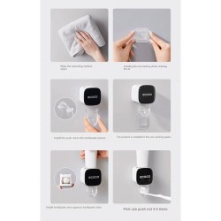 Διανεμητής οδοντόκρεμας ECOCO 5.5x5.5x9.1cm σε χρώμα γκρι