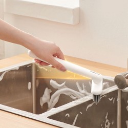 Βούρτσα καθαρισμού ECOCO περιστρεφόμενη 21x10x4.3cm λευκή