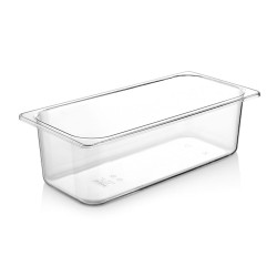 Δοχείο βιτρίνας παγωτού διαφανές PC διαστάσεων 17x36x10cm