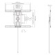 Επιτοίχια βάση BRATECK για τηλεόραση 37-80" έως 50kg