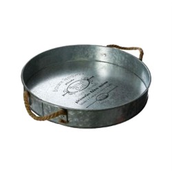 Δίσκος μεταλλικός σερβιρίσματος στρογγυλός διαμέτρου φ35cm