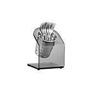 Buffet Stand για μαχαιροπίρουνα 1 θέσης με βάση από παχύ Plexiglass φυμέ 14x15x12cm Buffet Stand για μαχαιροπίρουνα 1 θέσης με βάση από παχύ Plexiglass φυμέ 14x15x12cm