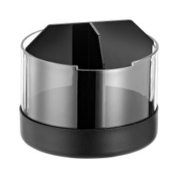 Organizer για μαχαιροπίρουνα διαμέτρου 15cm 3 θέσεων με μαύρη βάση Y:10cm