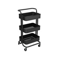 Τρόλεϊ κουζίνας "Σόνι" διαστάσεων 42x39x86cm σε χρώμα μαύρο