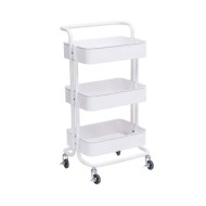 Τρόλεϊ κουζίνας "Σόνι" διαστάσεων 42x39x86cm σε χρώμα λευκό