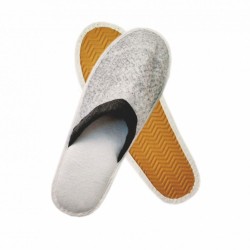 Παντόφλες επισκεπτών μιας χρήσης κλειστές με πάχος σόλας 4mm σε χρώμα ανθρακί