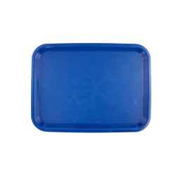 Δίσκος fast-food διαστάσεων 40x30cm πλαστικός σε μπλε χρώμα