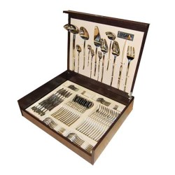 Σετ μαχαιροπήρουνα των 72 τεμαχίων κλασσικού σχεδιασμού Stainless steel inox 18/10 σειρά Dune σε κουτί HERDMAR