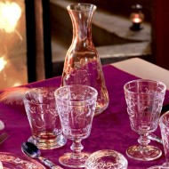 Ποτήρι για ουίσκι με σκαλιστό σχέδιο 250ml Φ8,5x10cm σειρά Versailles LA ROCHERE