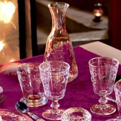 Ποτήρι για ουίσκι με σκαλιστό σχέδιο 250ml Φ8,5x10cm σειρά Versailles LA ROCHERE