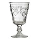 Ποτήρι κολωνάτο κρασιού 200ml Φ8x13,5cm με όμορφο ξεχωριστό σκαλιστό σχέδιο σειρά Versailles LA ROCHERE