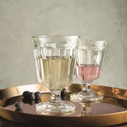 Γυάλινο ποτήρι νερού με ποδαράκι σε απλό σχέδιο Φ9,1x13,7cm χωρητικότητας 280ml σειρά Anjou LA ROCHERE