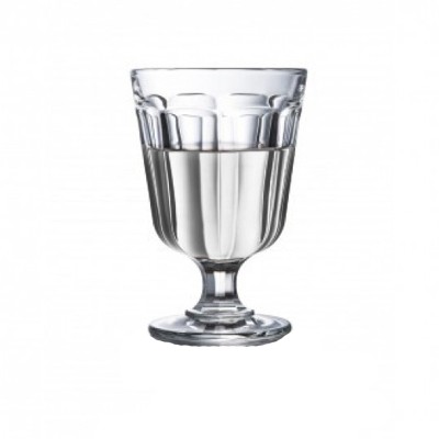 Γυάλινο ποτήρι νερού με ποδαράκι σε απλό σχέδιο Φ9,1x13,7cm χωρητικότητας 280ml σειρά Anjou LA ROCHERE