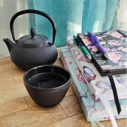 Μαντεμένια τσαγιέρα μαύρη χωρητικότητας 400ml σειρά Teapot 403112