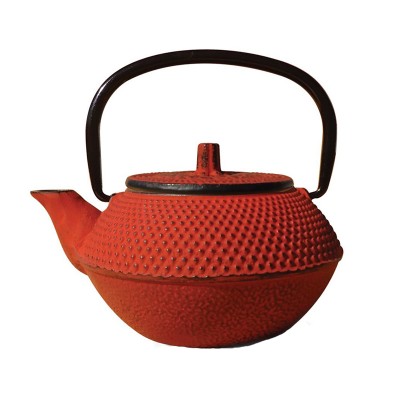 Τσαγιέρα όμορφου σχεδιασμού κόκκινη από μαντέμι χωρητικότητας 300ml σειρά Teapot 403705