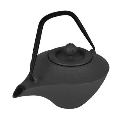 Τσαγιέρα μαντεμένια 400ml σε μαύρο χρώμα σειρά Teapot 403750 σε μοντέρνο όμορφο design με αποσπώμενο φίλτρο