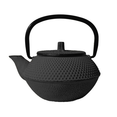 Τσαγιέρα μαντεμένια χωρητικότητας 1200ml σε μαύρο χρώμα σειρά Teapot 403835 περίτεχνης λεπτομέρειας