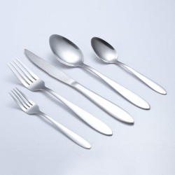 Κουταλάκι γλυκού inox Stainless steel 18/0 σειρά Bilbao 14x1,2cm με πλατιά λαβή