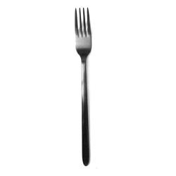 Πηρούνι φαγητού inox 18/0 Stainless steel σειρά Cuba Black μοντέρνας γραμμής σε μαύρο χρώμα