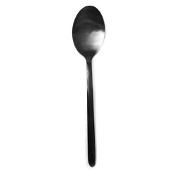 Κουτάλι φαγητού inox 18/0 Stainless steel σειρά Cuba Black μοντέρνας γραμμής σε μαύρο χρώμα Κουτάλι φαγητού inox 18/0 Stainless steel σειρά Cuba Black μοντέρνας γραμμής σε μαύρο χρώμα