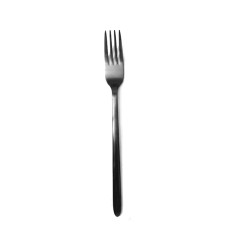 Πηρούνι γλυκού inox 18/0 Stainless steel σειρά Cuba Black μοντέρνας γραμμής σε μαύρο χρώμα Πηρούνι γλυκού inox 18/0 Stainless steel σειρά Cuba Black μοντέρνας γραμμής σε μαύρο χρώμα