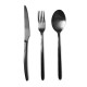 Μαχαίρι φαγητού inox 18/0 Stainless steel σειρά Cuba Black μοντέρνας γραμμής σε μαύρο χρώμα