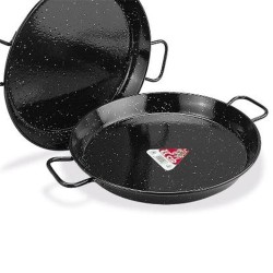 Σωτέζα-Παέγια σειρά Esmalte με δύο χερούλια με εμαγιέ επίστρωση για εστίες υγραερίου Φ22cm IBILI