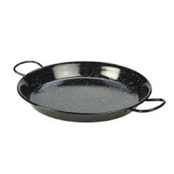 Σωτέζα-Παέγια με εμαγιέ επίστρωση για εστίες υγραερίου με δύο χερούλια σειρά Esmalte Φ24cm IBILI