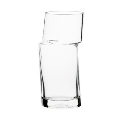 Γυάλινο ποτήρι νερού ή χυμού με ιδιαίτερο σχεδιασμό 370ml σειρά Misfit Φ6,5x15,3εκ. LA ROCHERE