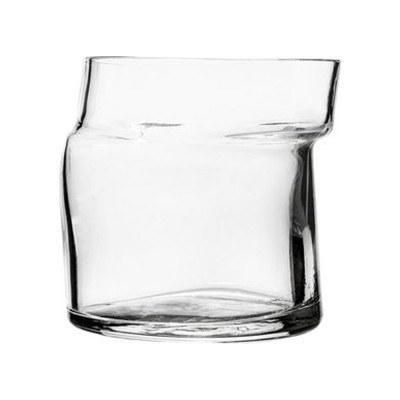 Γυάλινο ποτήρι ουίσκι με ιδιαίτερο σχεδιασμό 300ml σειρά Misfit Φ8x8,3εκ. LA ROCHERE