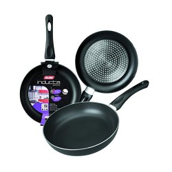 Τηγάνι ρηχό αλουμινίου Φ24x0.3cm από ανοξείδωτο ατσάλι συμβατό με όλες τις εστίες σειρά Inducta IBILI