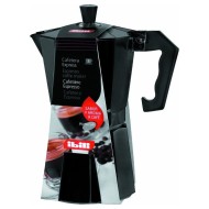 Μπρίκι εσπρέσο μαύρο αλουμινίου χωρητικότητας 3 φλυτζανιών σειρά Bahia Black IBILI