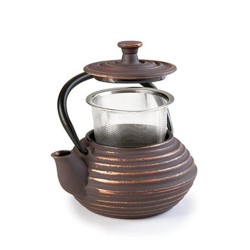 Τσαγιέρα από μαντέμι μοντέρνου σχεδιασμού Kuta 624103 με αποσπώμενο φίλτρο 300ml IBILI