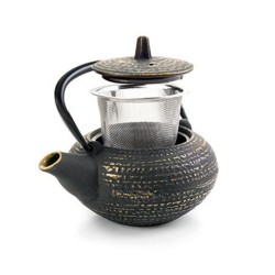 Τσαγιέρα από μαντέμι μοντέρνου σχεδιασμού Osaka 624204 με αποσπώμενο φίλτρο 400ml IBILI