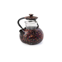 Τσαγιέρα από μαντέμι μοντέρνου σχεδιασμού Graffiti black 624303 με αποσπώμενο φίλτρο 350ml IBILI