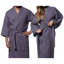 Μπουρνούζι Πικέ Ξενοδοχείου Dark Grey - X Large
